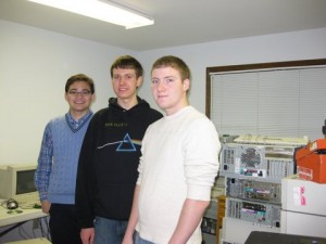 Dan, Will, and Brian (L to R) - Net Literacy's first three Student Chairs continue to volunteer at Computer Connects