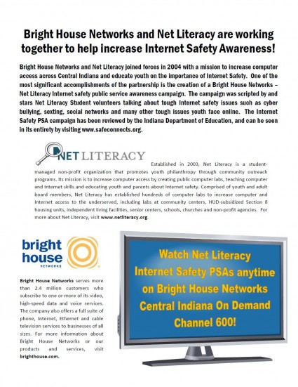 Bright House Network and Net Literacy Partner to Increase Internet Safety