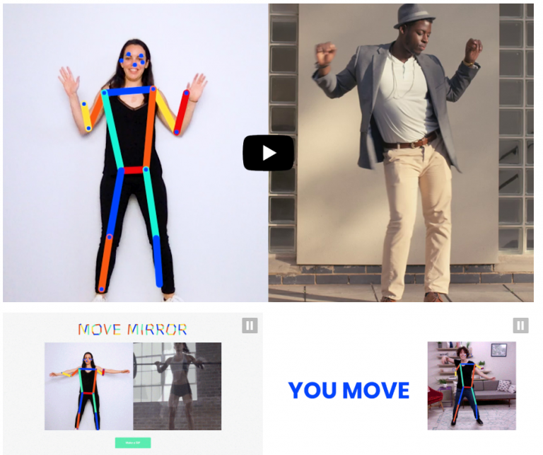 Best of experiments with Google: Move Mirror